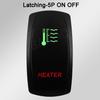 Waterproof LED Rocker Switch for Boat RV Truck | Green/Red Light 12V/24V ON-OFF/ON-OFF-ON for Exhaust Heat AC Lights