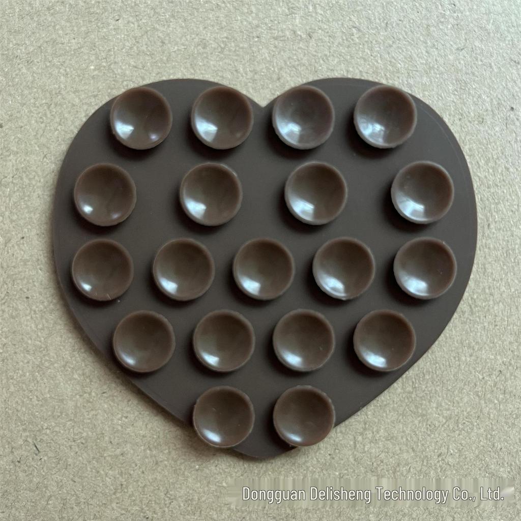 Heart-Shaped Multifunctional Silicone Suction Cup Phone Stand