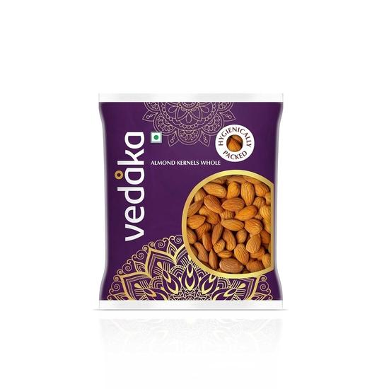 Vedaka 100% Natural California Almonds - 500g | High In Fiber | Hygienically Packed