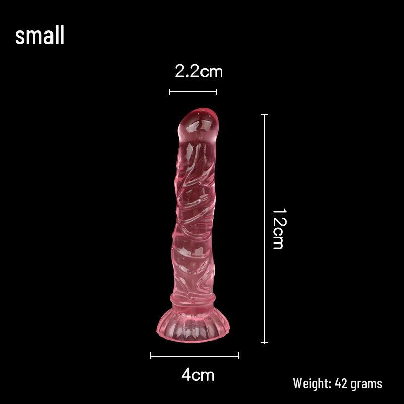 Sirena Cristal Crizantemă Ventuză Dildo & Dop Anal Filetat pentru Plăcere Realistă
