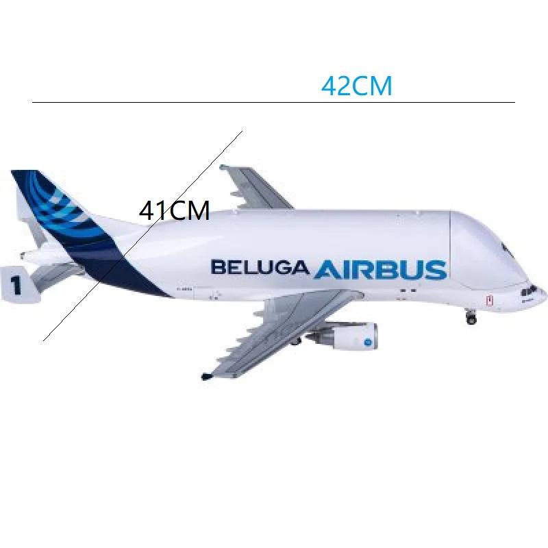 42cm Resina Fundición a Presión 20cm A330 Beluga Airlines Avión 1:Avión a Reacción Escala 1:50 Bahía de Carga Abrible Modelo de Aeronave Colección para el Hogar