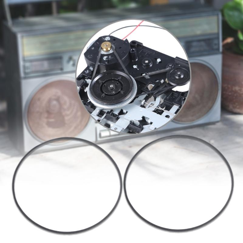 2PCS Replacement Rubber Belts for Sweeping Robot DE55/DE53/DN55 Fold Length 10CM Flexible