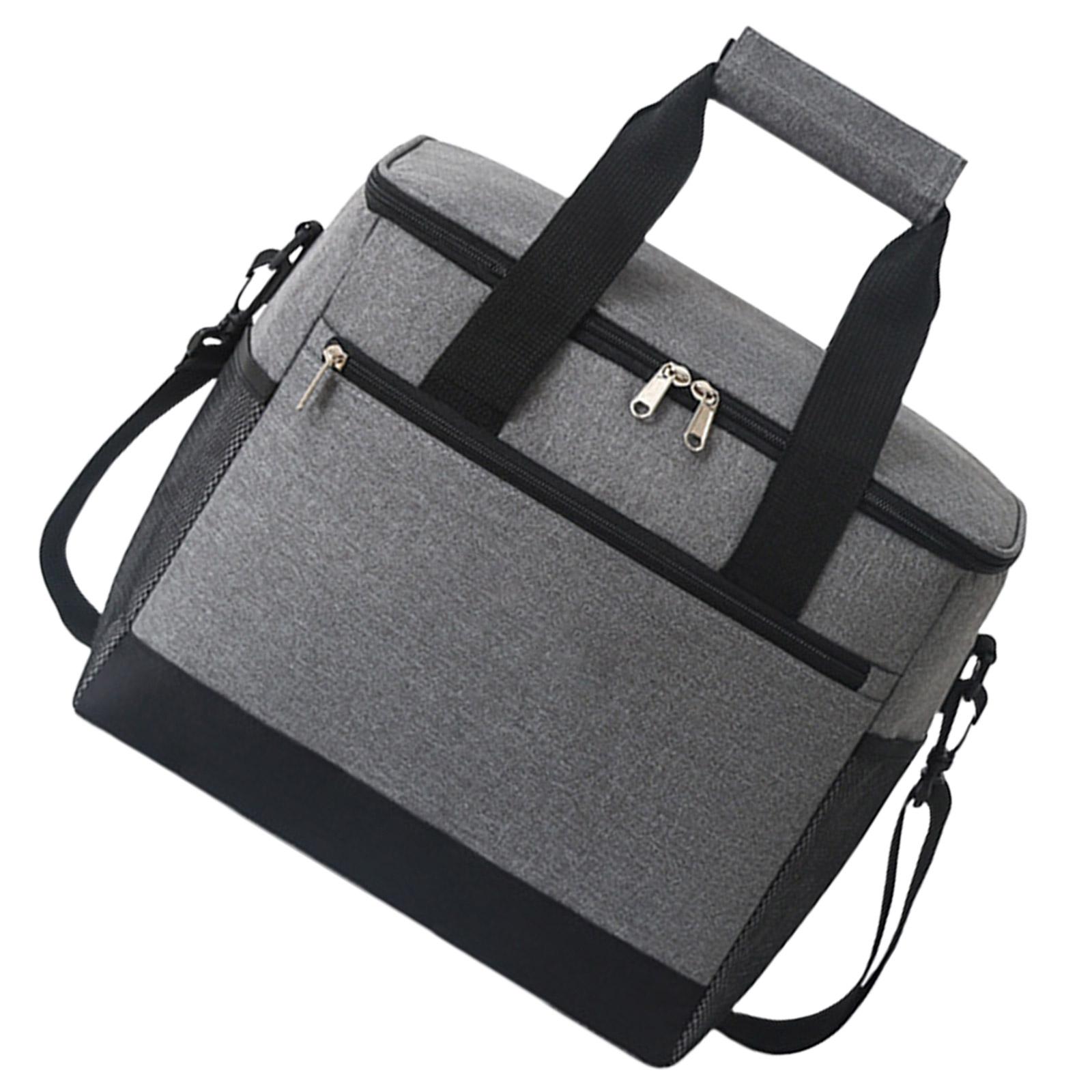 

Многоразовая термосумка для ланча объемом 18 л для пикника на работе, пикника и приключений на свежем воздухе 18L серый