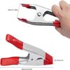 A-Shaped Clip Heavy Duty Spring Clips 1/2Pcs Metal Spring Clamps Non-Slip Clamps Multipurpose Electrician Clips Spring Clamp Set