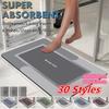 Super Absorbent Floor Mat Anti Slip 30 Colors Quick Drying Bathroom Mat Floor Carpet Easy To Clean Home Oil Proof Kitchen Mat