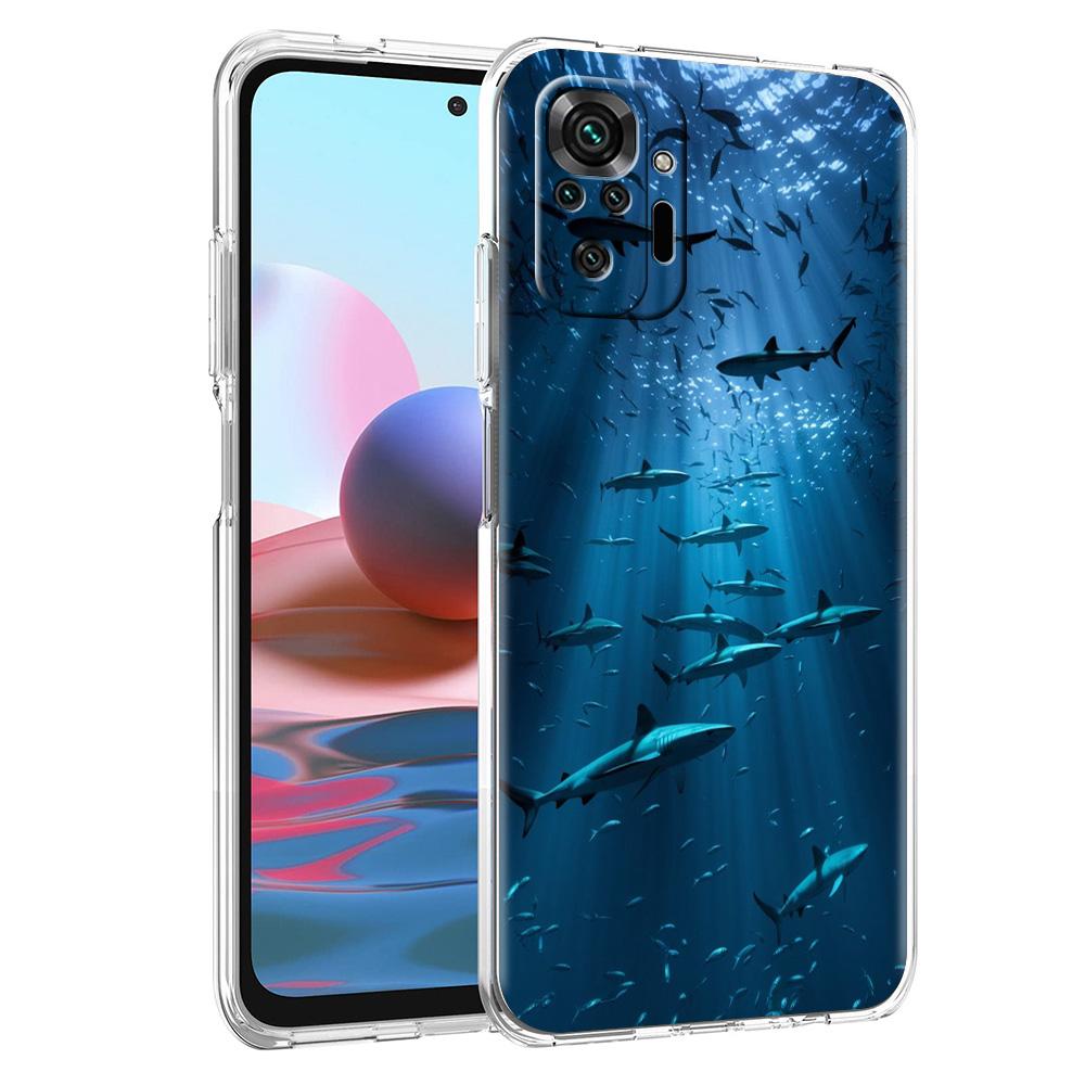 Phone Case For Xiaomi Redmi Note 15 14 5G 13 12 10 11 Pro Plus 4G 14C 13C 12C Soft TPU Cover Shark