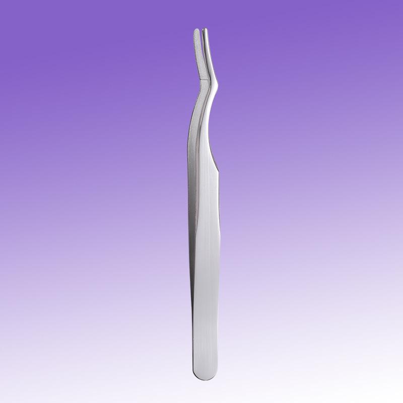 Professional Stainless Steel Eyelash Curler Tweezers for Technicians