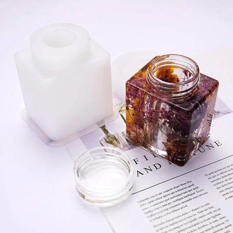 3D silikonová forma na láhev (Uvnitř prázdný) Výroba šperkovnic Pryskyřičné úložné potřeby Silikonové formy pro pryskyřičné umění Domácí dekorační forma