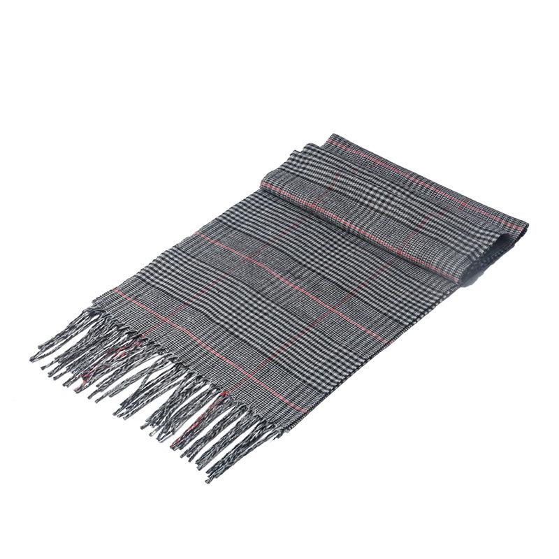2024 Japanese-Style Plaid Scarf: Versatile Unisex Winter Shawl In Beige