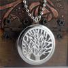 European & American Wisdom Tree Titanium Steel Necklace with Photo Pendant & Personalized Engraving - Gift STN654