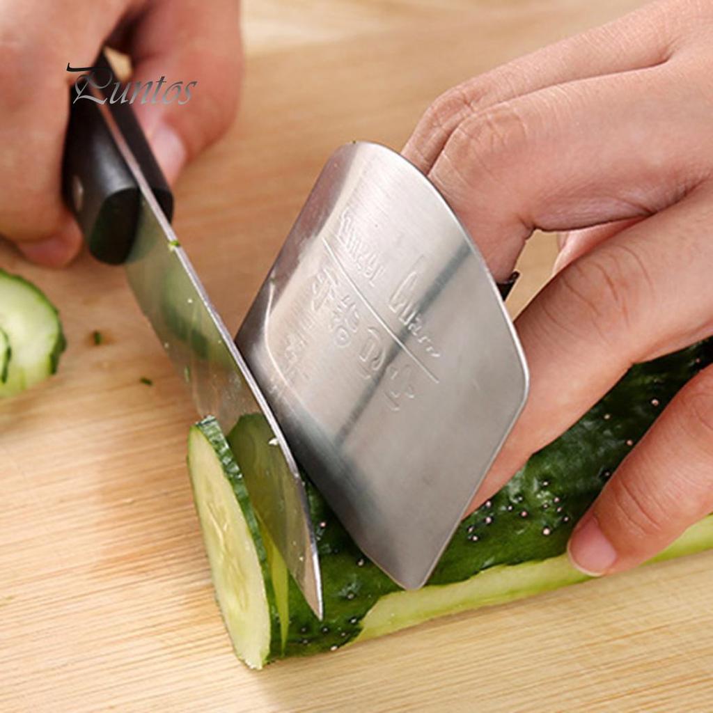 Clean Products Kitchen Hand Finger Protector Guard Stainless Steel Chop Slice Shield Cook Tool