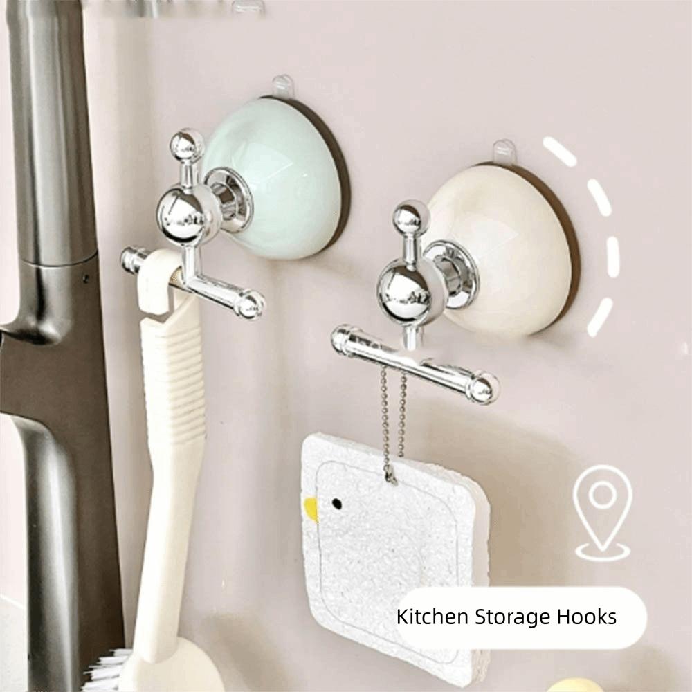Seamless Bathroom Hook No- Punching Kitchen Storage Hook Universal Suction Cup Hook  Household