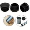 10pcs 30mm Black Plastic Pipe Plugs - for Chairs, Tables, Chair Legs, and Floor Circular End Caps Chair Leg Plugs