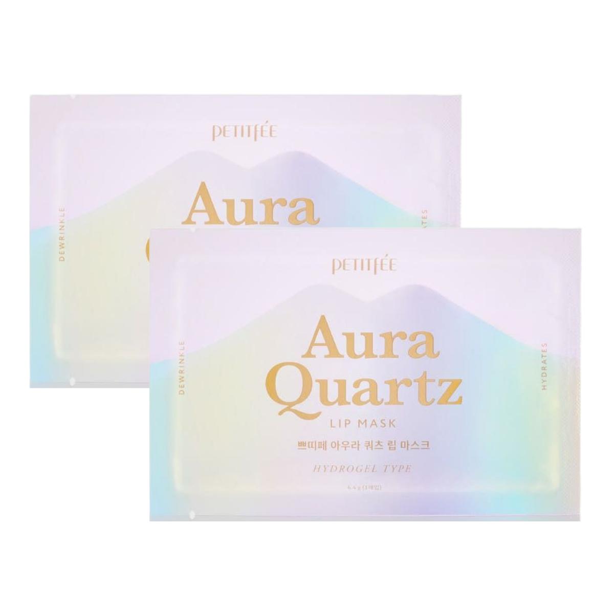 

Petitfee Aura Quartz Hydrogel Lip Mask Shimmering & Hydrating Set 3 Sheets x 2 Packs
