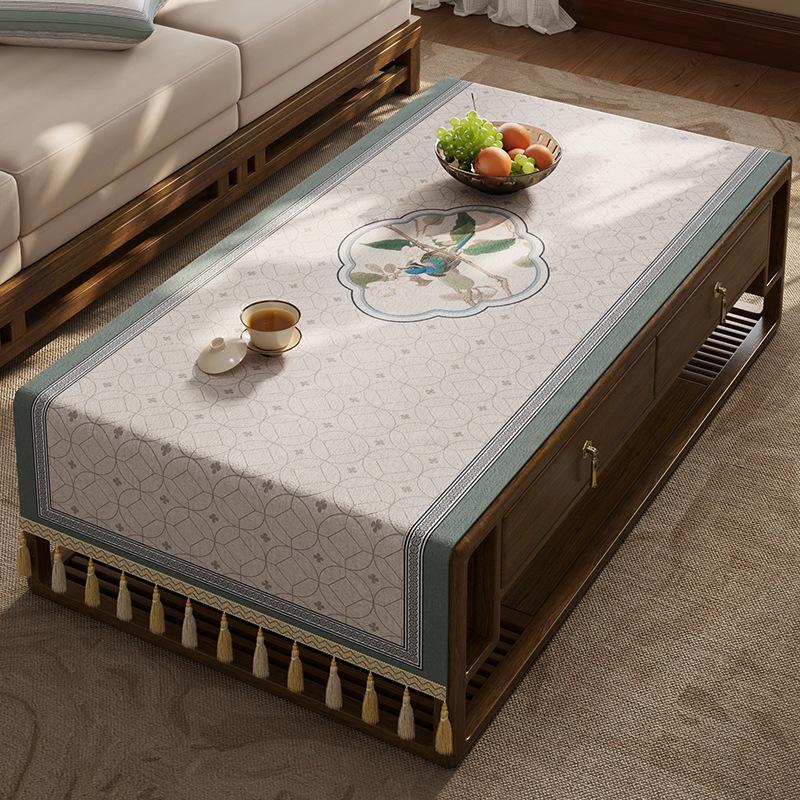 Coffee Table Tablecloth Living Room Light Luxury High-End Tv Cabinet Long Cover Cloth Dining Table Decorative Tablecloth