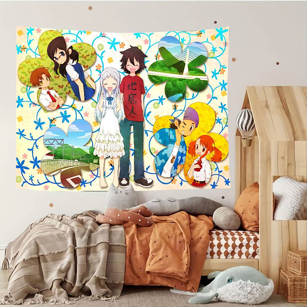 Anohana The FlowerWeSawThat Day Tapestry Customizable Tapestries Of Various Styleswall Hangings Celebrity Photo Printing
