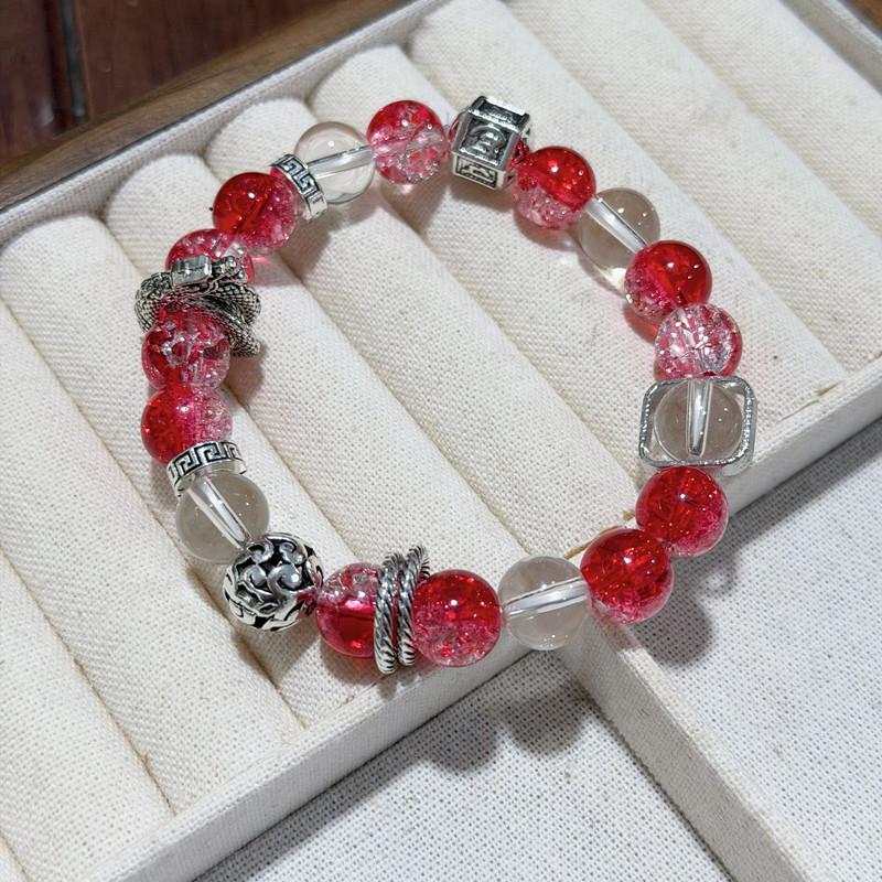 Personalized Glaze Beaded Tassel Bracelet Fashion Temperament Light Luxury Popular Couple Jewelry Gift