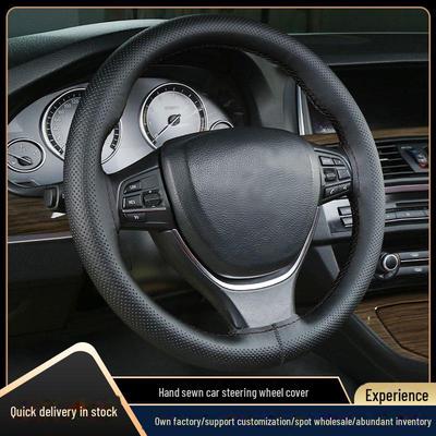 Evrensel Dört Mevsim El Dikimi Süet Direksiyon Kılıfı Elastik Dokuma Koruma ve Direksiyon Kılıfı ile Özelleştir - Tüm Arabalara Uyar