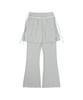 Sseonegteu Skirt-Layered Sweatpant - Heather Gray