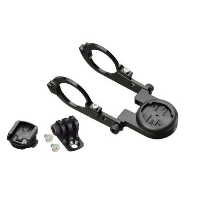 Suporte Combinado Tipo 9 Tipo Estreito com Inferior para Diâmetro de Abraçadeira de Guidão [RECMount] "Primeira Geração" Garmin/CatEye (Adaptador de Ponta Dupla)