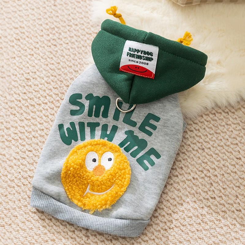 Pet Dog Hoodie Vest With Leash Ring Small Breeds Pomeranian Yorkshire Terrier Teddy Bear Style Winter