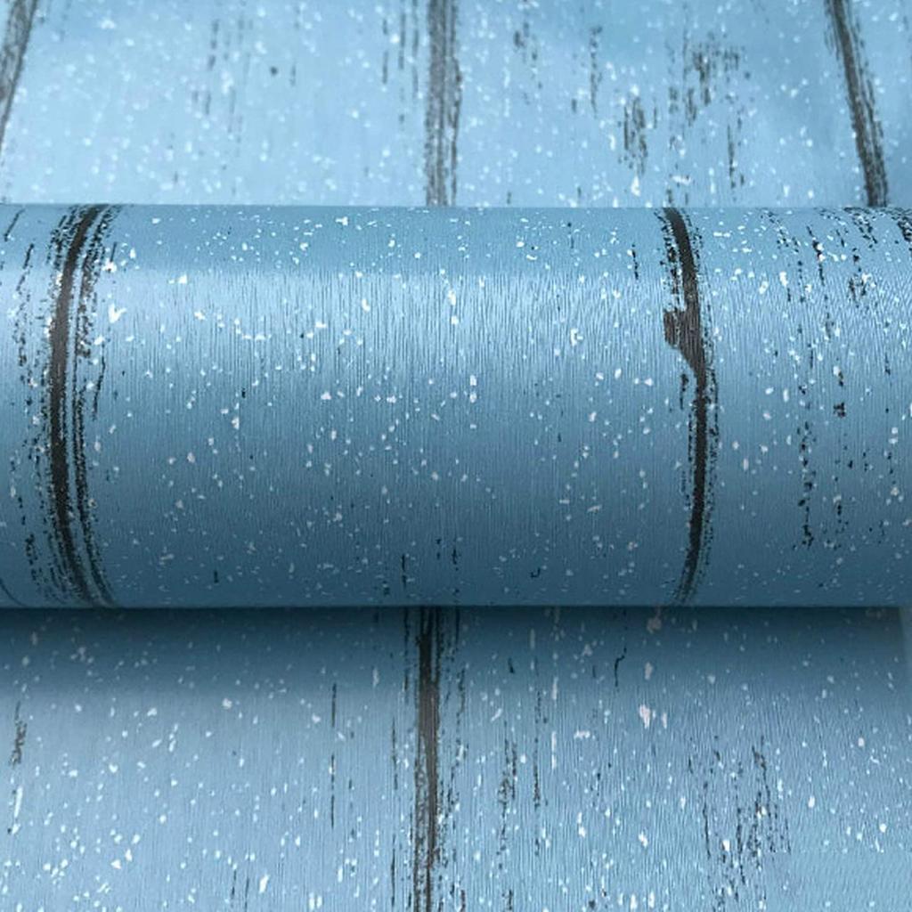 Blue Wood Grain Peel and Stick Wallpaper Wood Planks Removable Self-Adhesive Wall Paper Distressed Decorative Contact Paper