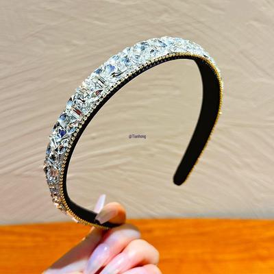 Retro Strass Luxus Stirnband - Bling Stylisches Damen Accessoire