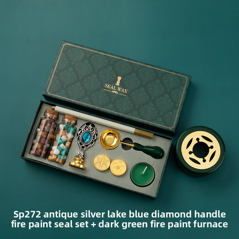 Creative Retro Lacquer Seal Complete Set Wholesale Envelope Sealing Wax Lacquer Wax Granules Gift Seal Wax Granules Set