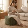 Japanese Style Seat Cushion Cover Large Capacity Storage Bag Sofa Stool Cover Bedroom