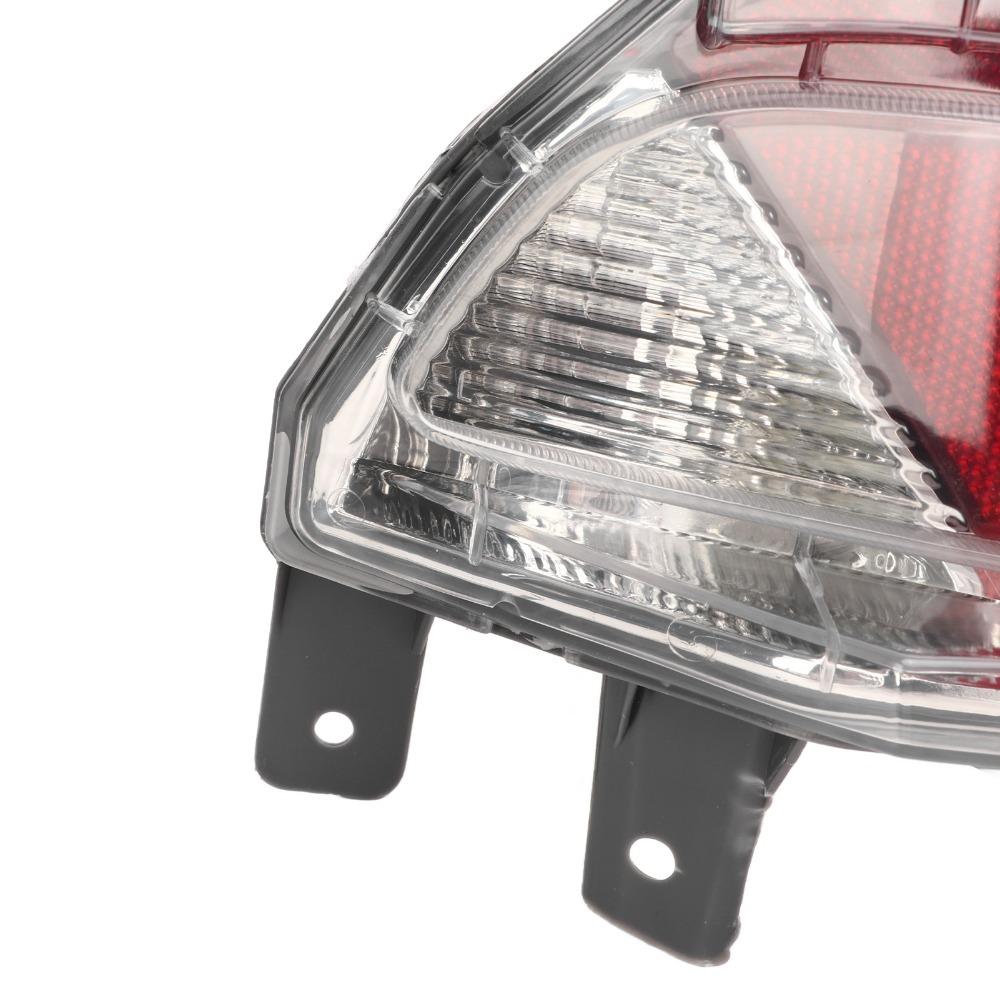 Red Bumper Reflector PMMA+ABS Reflector Lamp Rear Reflector for RAV4 2016-2018 For Rear Bumper Left