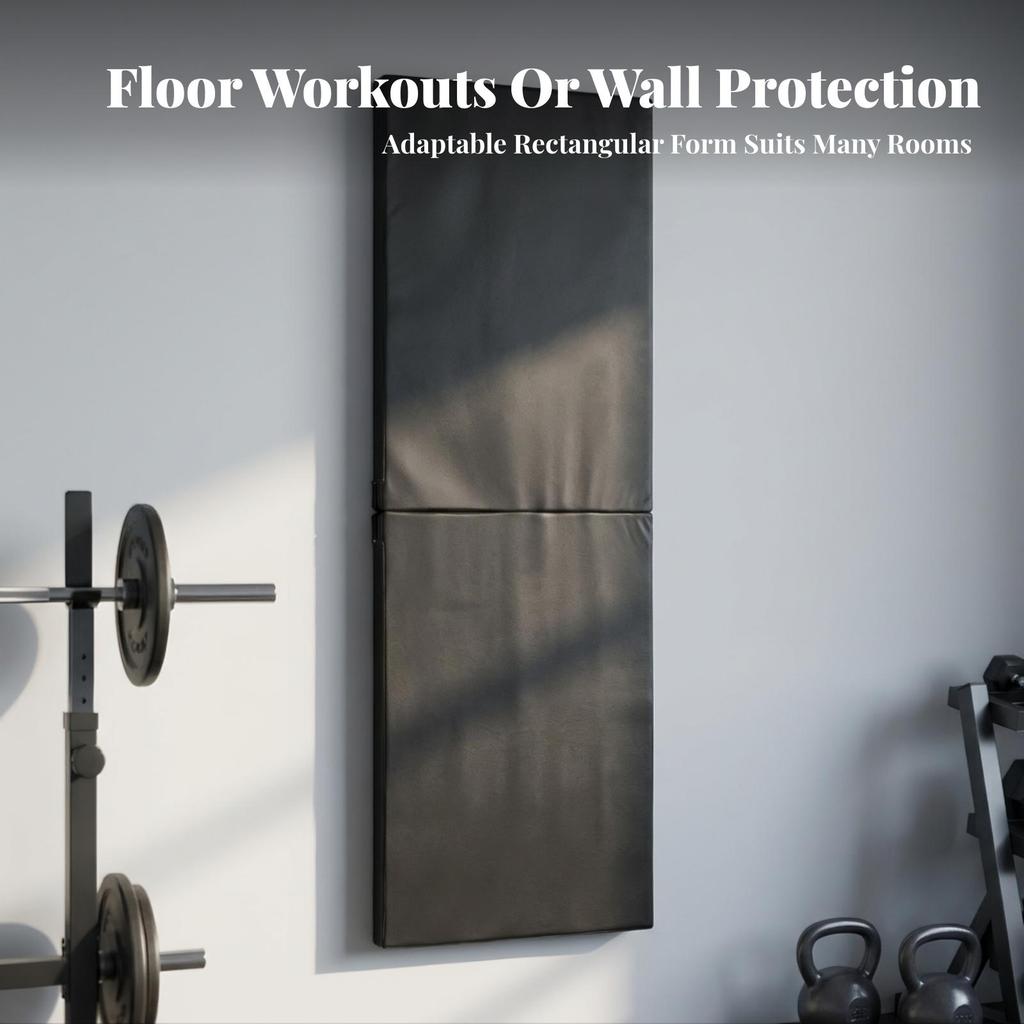 Foldable Wall Mat Cushioned Protection Multi-Purpose for Athletes