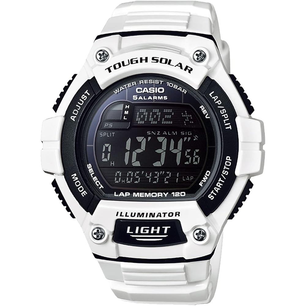 Orologio da uomo Casio W-S220C-7BJH, Bianco, Collezione Casio [Prodotto Ufficiale Giapponese]