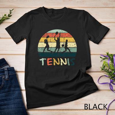 T-shirt Giocatore di Tennis Retrò Anni '70 Vintage Racchetta da Tennis Regalo T-shirt Unisex