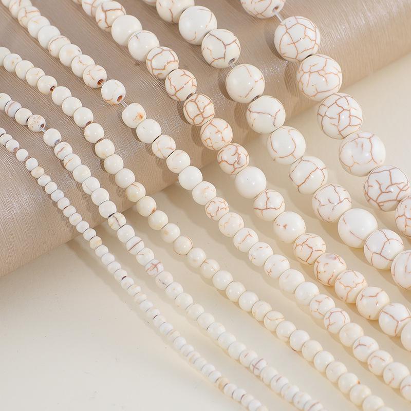 Turkusowe Okrągłe Koraliki 3-14mm do Bransoletek i Naszyjników - Akcesoria Jubilerskie Ozdoby