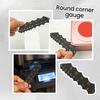 Round Corner Size Measurement Tool 3D Number Display Heavy Duty Portable Professional Accurate Corner Radius Gauge Measuring Tools