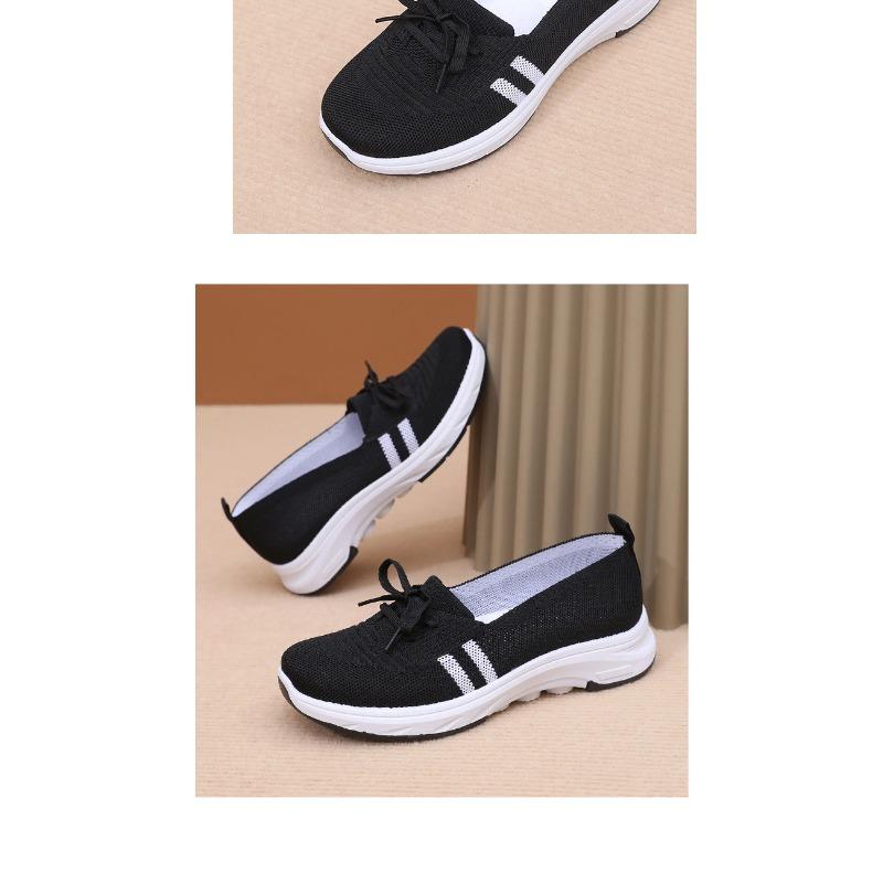 Spring and Autumn Women's New Foot Comfortable Soft Sole Walking Shoes Casual Fashion Sports Women's Shoes Middle-aged and Elderly Flat Shoes