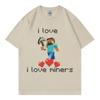 I Love Miners Maglietta Meme Divertente Uomo Donna Alta Qualità Moda Maglietta Oversize Estate Casual Manica Corta T-shirt Streetwear