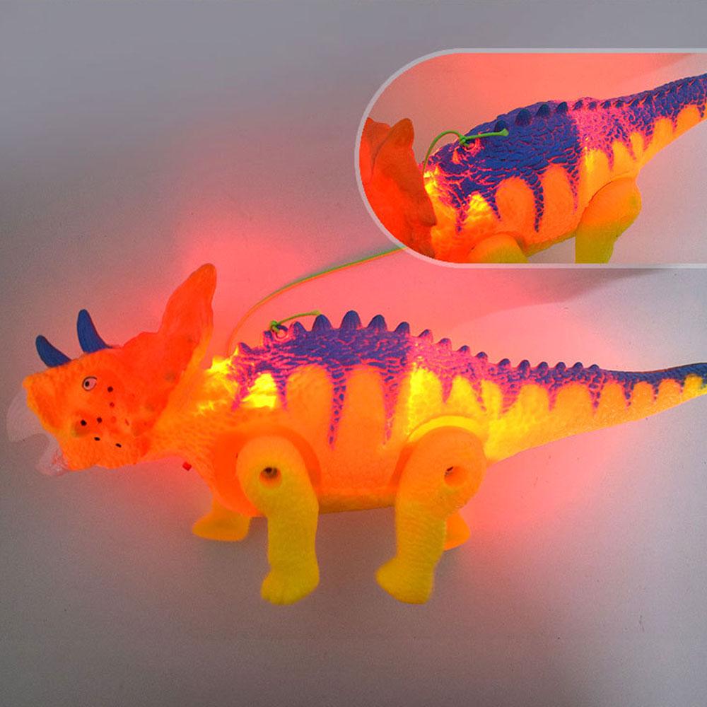 Elektronischer Dinosaurier mit Licht und Ton, elektrischer Lauf, Licht, Stimmleine, Dinosaurier für Kinder, Spielzeug