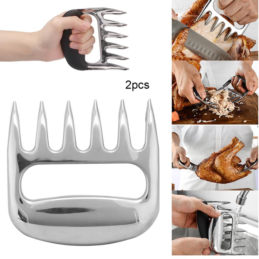 Stainless Steel Meat Divider Bear Claw Shaped Turkey Cutter Splitter BBQ Grilling   Tools