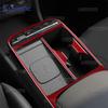 Carbon Fiber Interior Sticker for Hyundai Tucson NX4 2024 2025 LHD RHD Transmission Cup Frame Panel