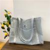 Sac à bandoulière en maille transparente pour femme, à la mode, portable, pour le shopping, le voyage, la plage, sac fourre-tout en filet