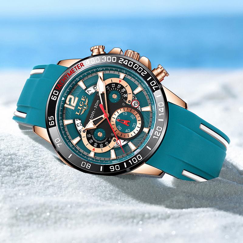 New Outdoor Sports Men Watch Top Brand Luxury Military Waterproof Quartz Watches for Men Fashion Auto Date Chronograph Male