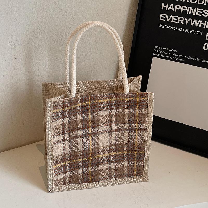 

Переносная льняная сумка для работы, женская модная холщовая сумка, женская иностранная универсальная сумка через плечо