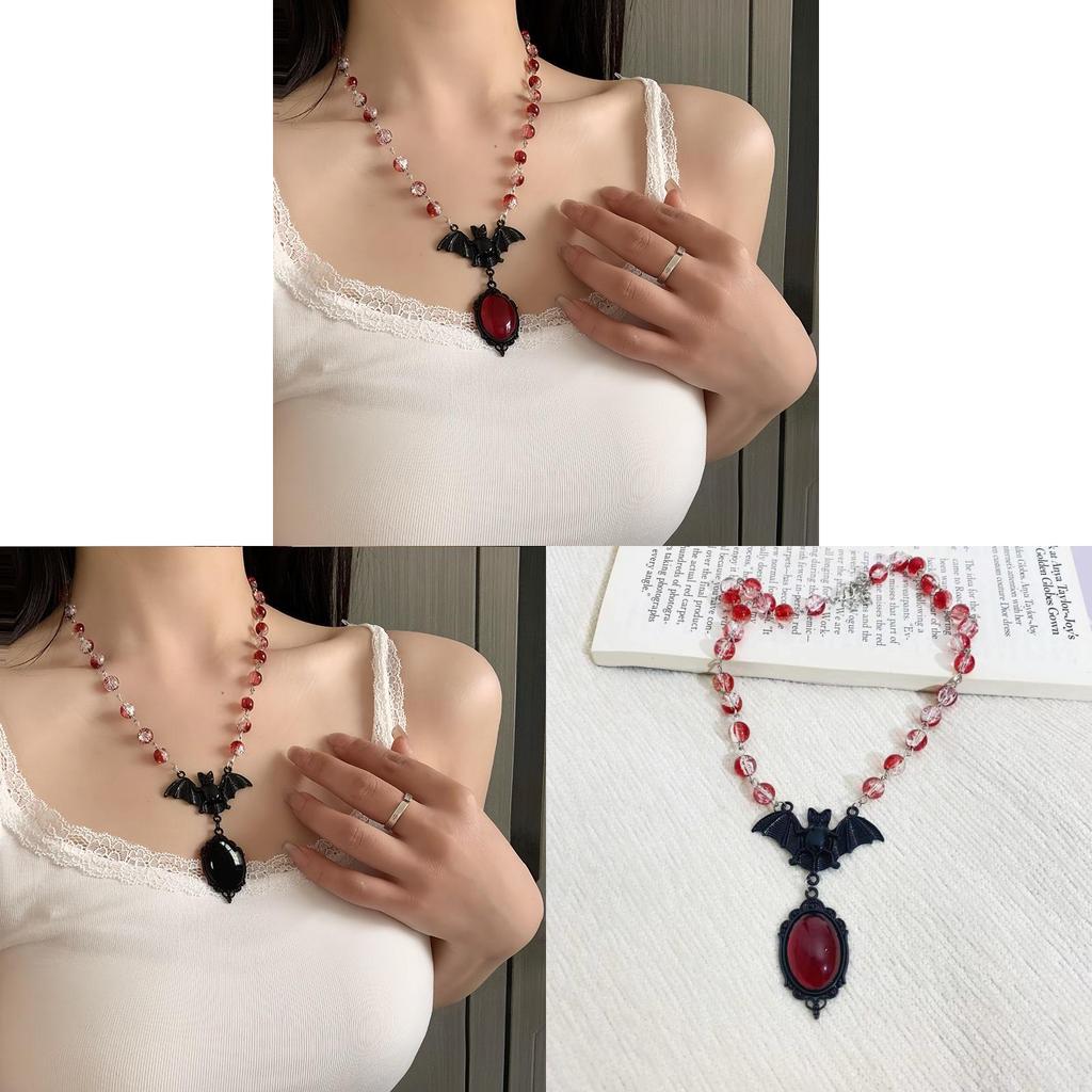 Gothic Spider Crystal Necklace With Geometric Skull Pendant For Halloween And Cosplay
