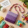 Colorful Elastic Loom Bands Set Rainbow Bracelet Making Kit DIY Rubber Band Woven Bracelets Craft Toys For Girls Birthday Gifts