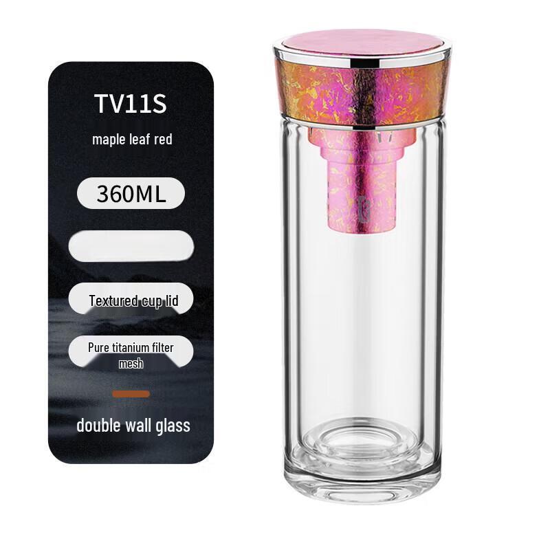 MCCULLEN High Borosilicate Glass Cup with Titanium Lid