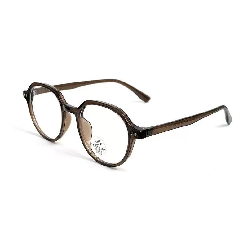 Damen INS-Stil Blaulichtblockierende Einfache Brille Hochwertiges Polygonales Gestell Nicht-Sehstärke Brille Klassische Herrenbrille