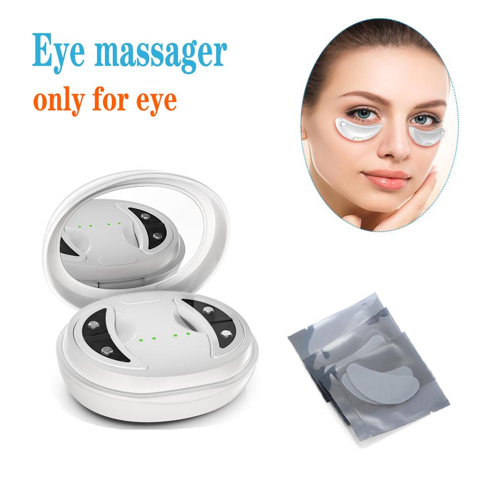 Massaggiatore Viso Occhi Ems Nuovo Durevole e Sicuro con Patch Gel a Microcorrente Luce Rossa Anti-Età Rassodante Viso Rimuove Borse Occhi Occhiaie