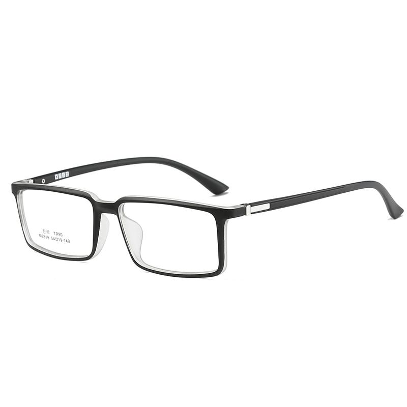 TR90 Anti-blue Light Square Prescription Eyeglasses for Women Men Myopia Lens Optical Spectacle 0 to -6 0