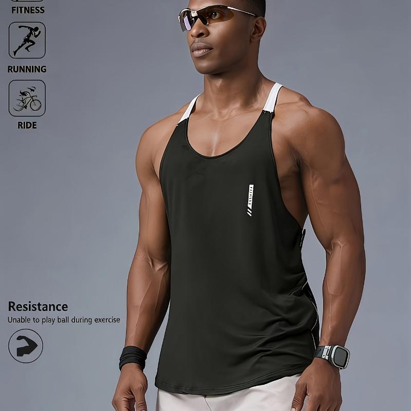 Men S Casual Color-Block Vest, Summer Men S Fitness Sports Vest, Men S Sports Vest, Fitness Top, Men S Sports Top S
